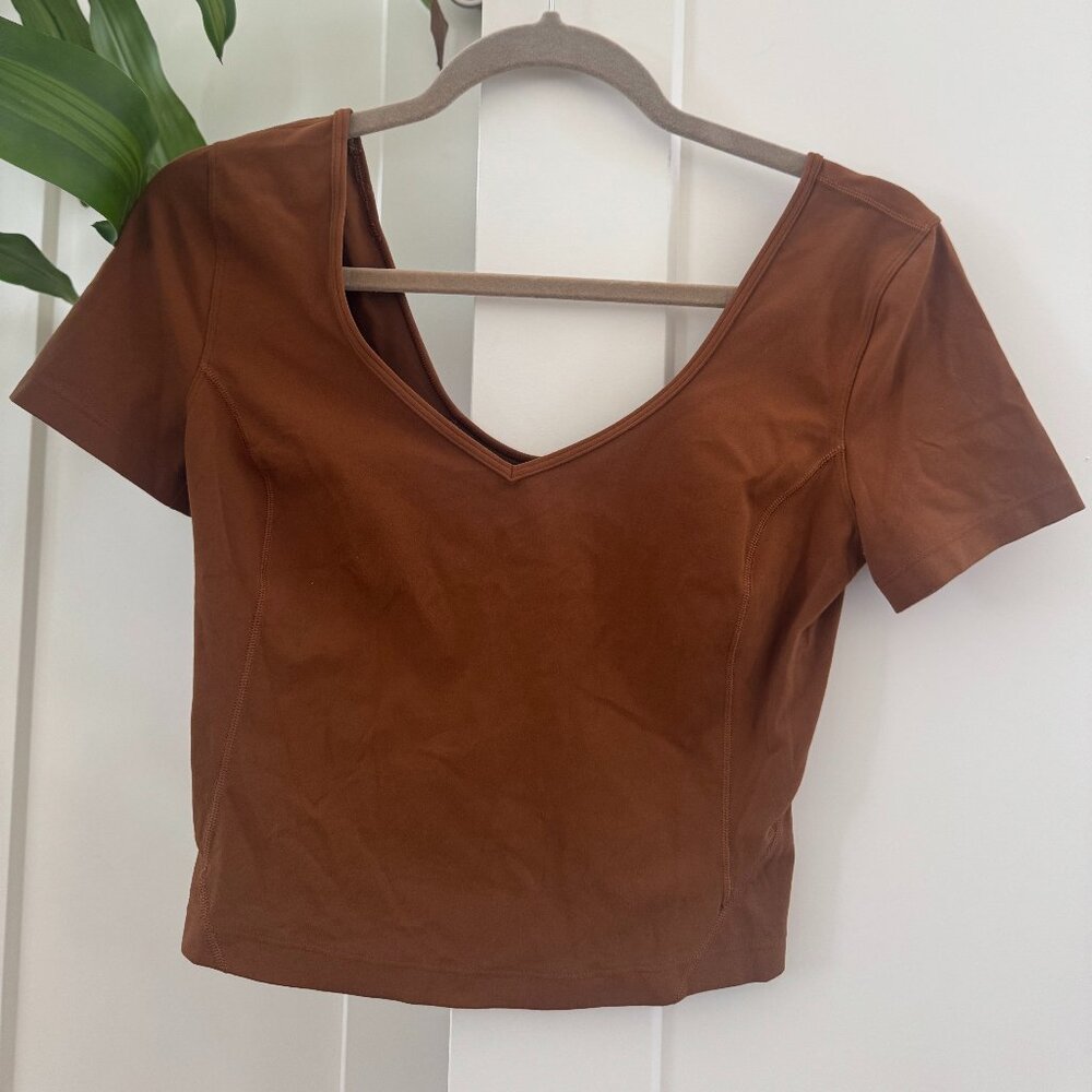 Lululemon Align T-shirt in Copper Brown, Size 6